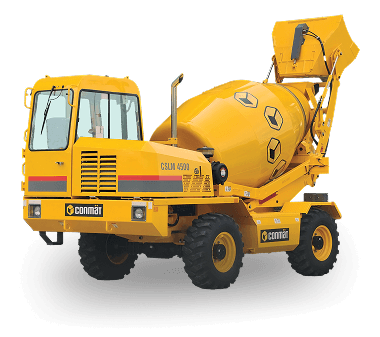 self loading concrete mixer